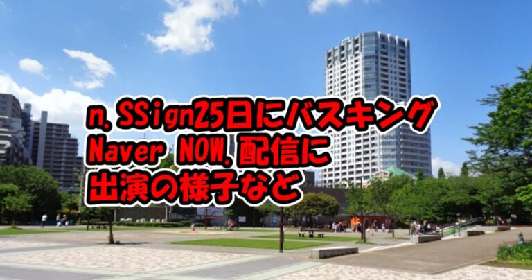 n.SSignは2年の期間限定と発表、25日にもバスキングライブ、前回の動画公開など青春スター | まいわ推し事 | KPOP サバ番