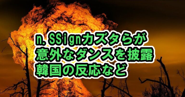 n.SSignカズタたちが意外なダンスを披露→韓国の反応【青春スター/Another day of sun/Rush Hour